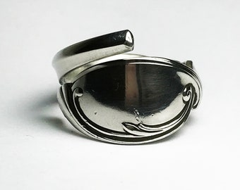 Sterling Silver Swirl 1955 Spoon Ring