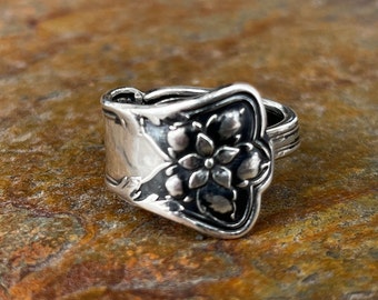 Sterling Silver 'Atlanta' Spoon Ring, 1910