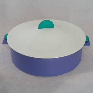 Tupperware Steamer Round Large Microwave Cookware Blue and 