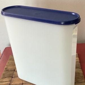 Tupperware Modular Mate Müslibehälter: Frosted White, Blue Seal, 5 Liter