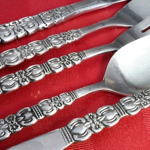 REBECCA Vintage Northland Pattern Stainless Steel Flatware By Oneida Silver Choose From Place Settings Individual Pieces & Serving Utensils