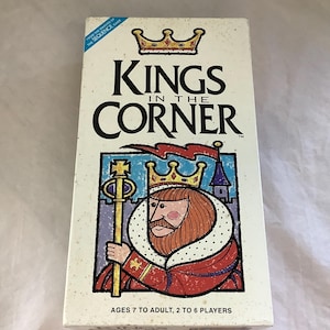Juego de cartas "Kings in the Corner" ~ Para divertirse y divertirse. Jax Ltd. Juego de cartas para la noche familiar.
