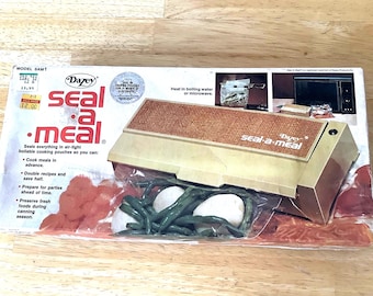 Dazey Seal-A-Meal Vintage Sealer Preserve Food Vacuum Seal Dry Goods/Vegetables/Meat/Meals/WHATEVER Needs To Stay Fresh Recipes/Instructions