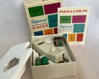 Ojalador profesional Singer para máquinas de coser zigzag con aguja inclinada ~ Completo ~ ¡Lo nuevo para el futuro está en Singer hoy!