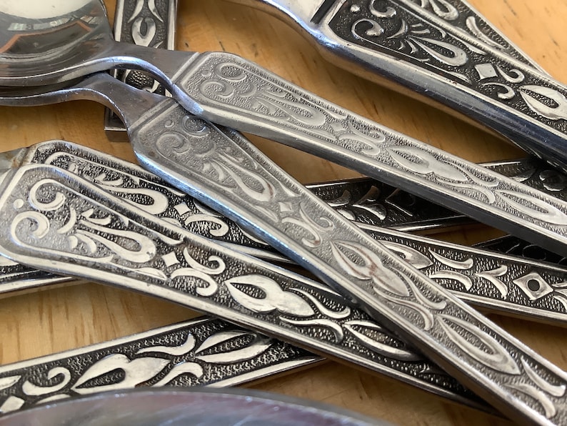 Vintage SUPREME Cutlery by TOWLE Silver~ Mid-century Stainless Flatware ...