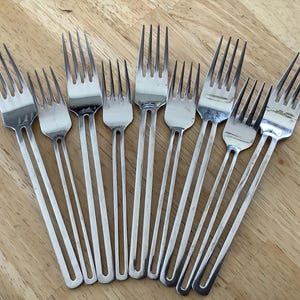 Vintage Towle Silver Japan Dinner Forks Rose Design Japan