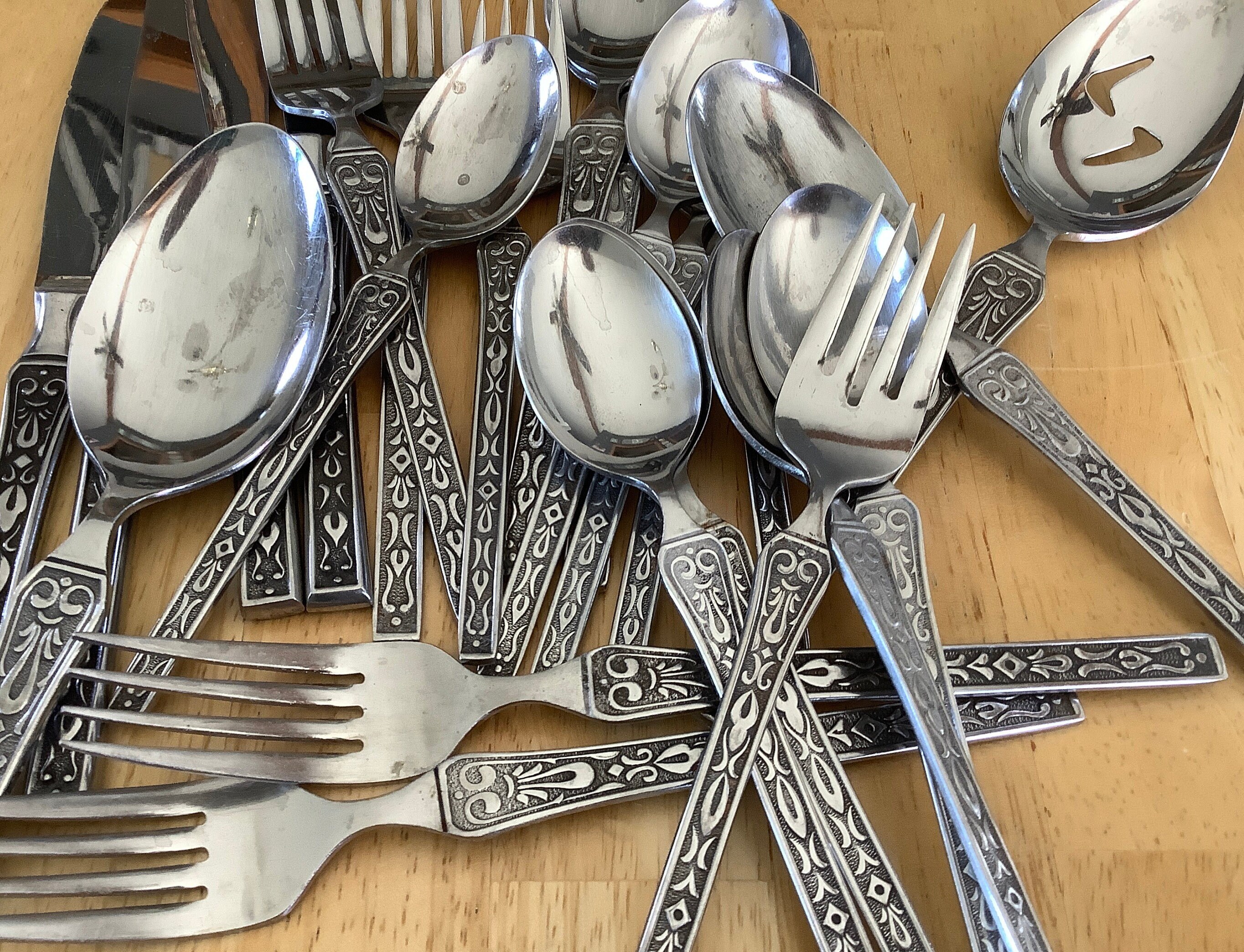 Vintage SUPREME Cutlery by TOWLE Silver~ Mid-century Stainless Flatware ...