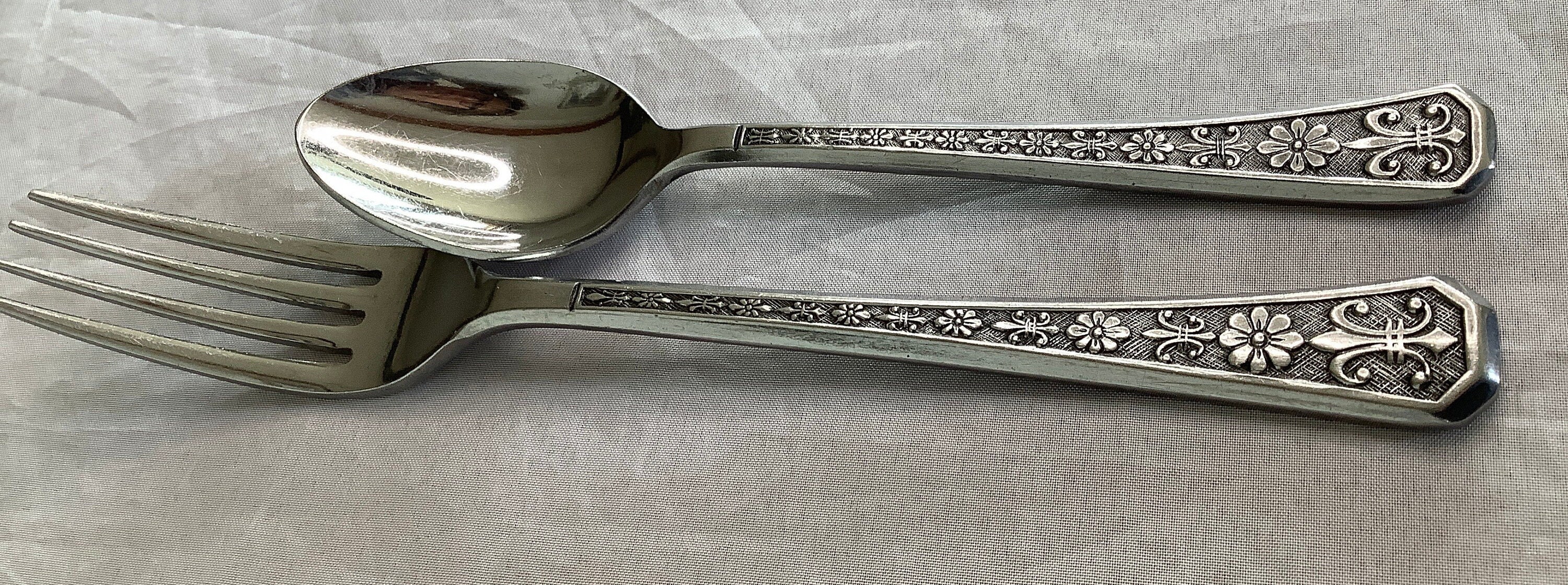 Interpur FLORENZ Flatware Pieces Vintage Pedal Flower and Interpur FLORENZ Flatware Pieces Vintage Pedal Flower and