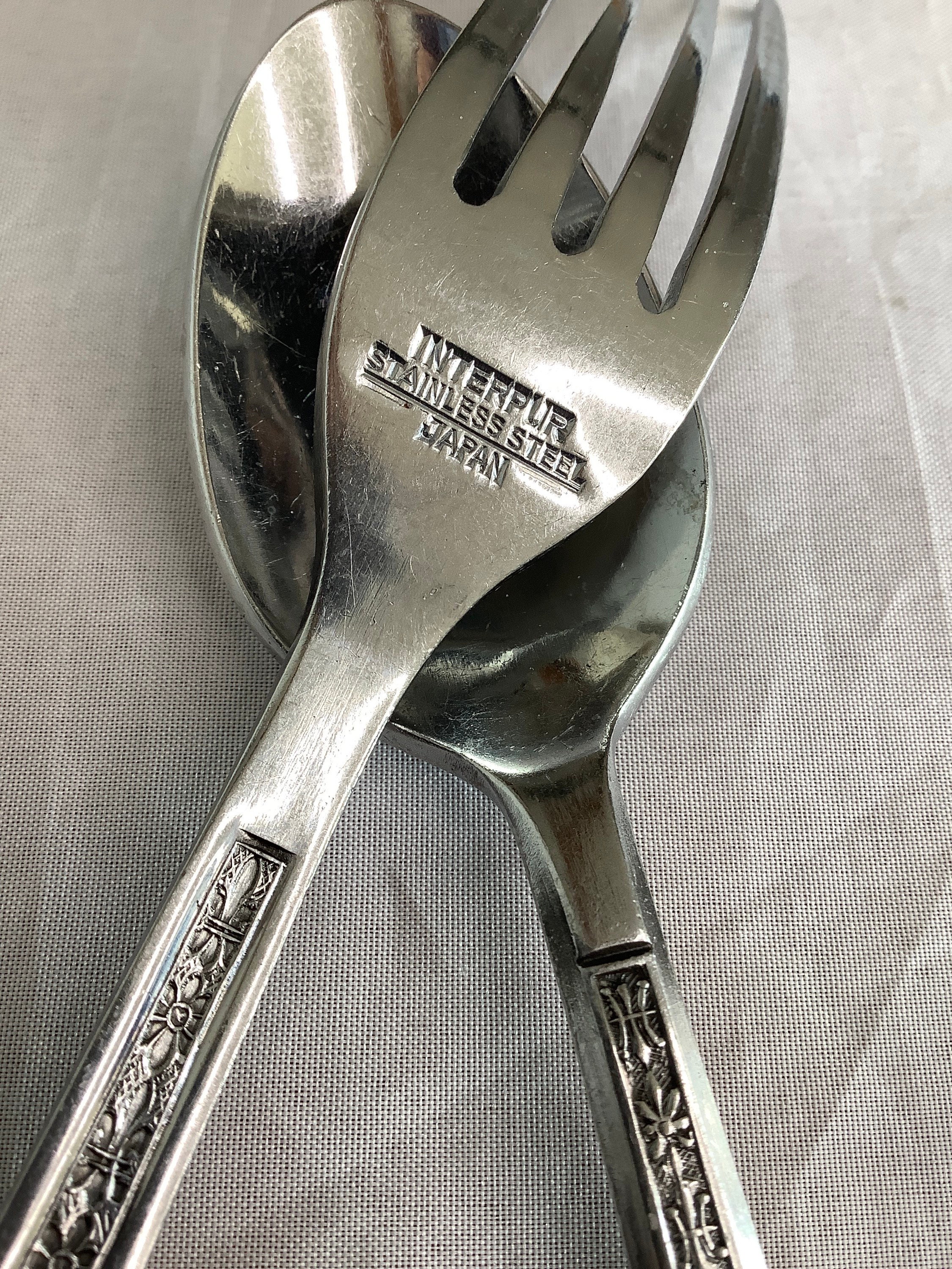 Interpur FLORENZ Flatware Pieces Vintage Pedal Flower and Interpur FLORENZ Flatware Pieces Vintage Pedal Flower and