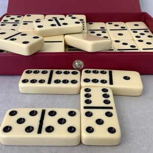 Cardinal Double Nine Color Dot Dominoes - Set Domino Con Punti Colore 3/8, Usato