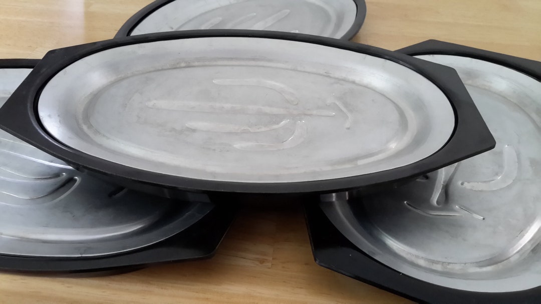 Vintage NORDIC WARE Steak Serving Plates Set of Four American Etsy