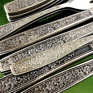 Vintage Interpur Star Flower roestvrijstalen bestekstukken – ter vervanging of om te combineren.