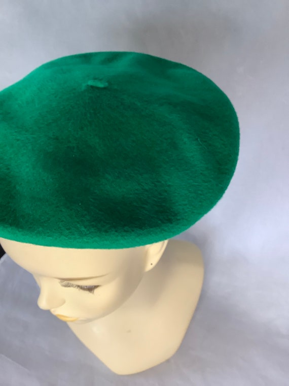 Green Beret Deluxe 100% Wool Imported Vintage Hea… - image 8