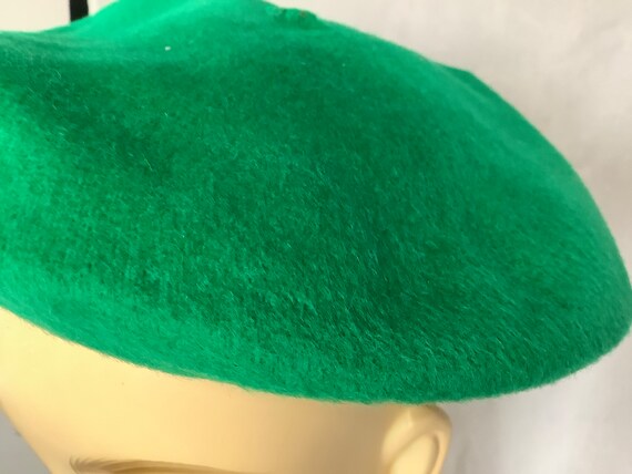 Green Beret Deluxe 100% Wool Imported Vintage Hea… - image 3