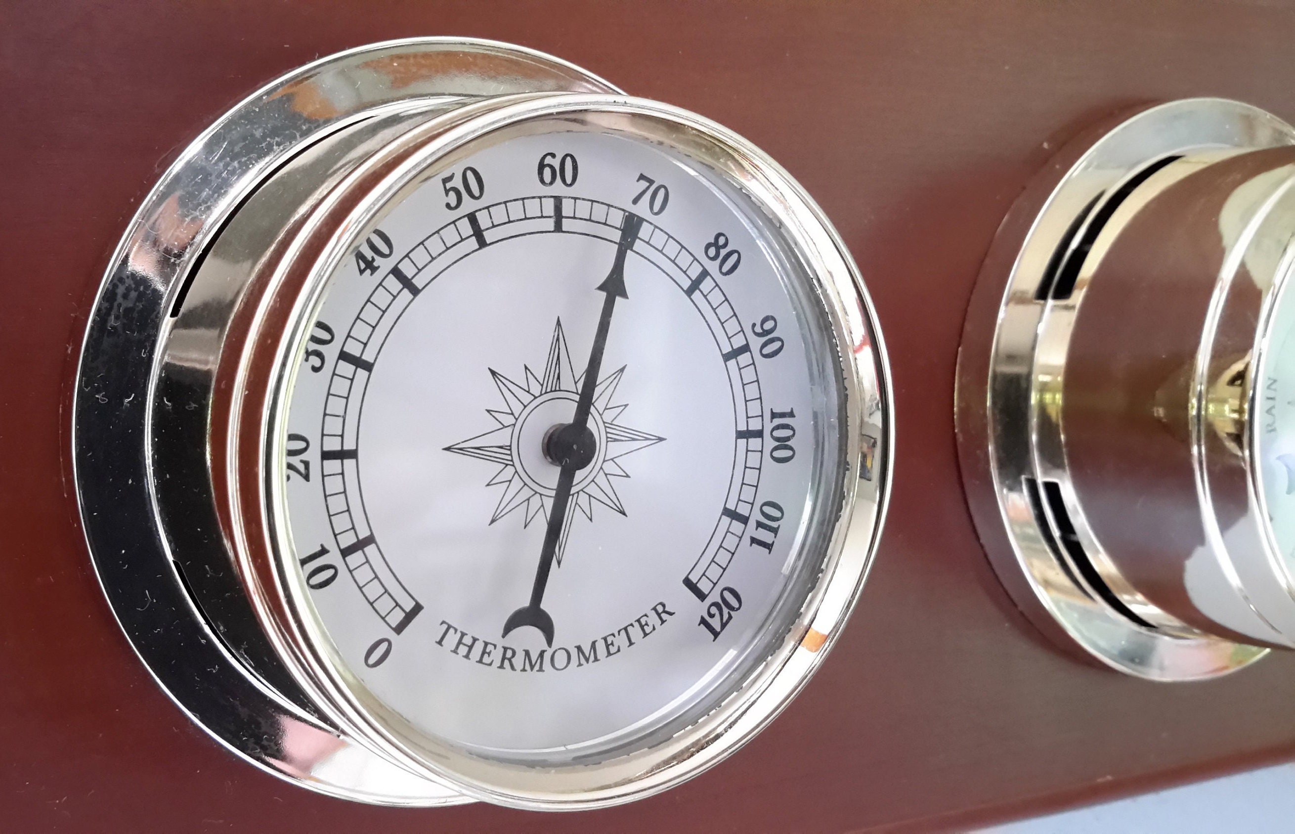 Vintage Sunbeam Weather Station Clipper Ships Near Light House Etsy