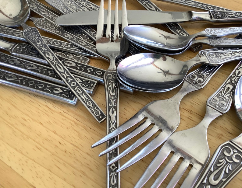 Vintage SUPREME Cutlery by TOWLE Silver~ Mid-century Stainless Flatware ...