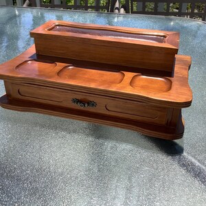 Vintage Mens Dresser Box Leather - Etsy