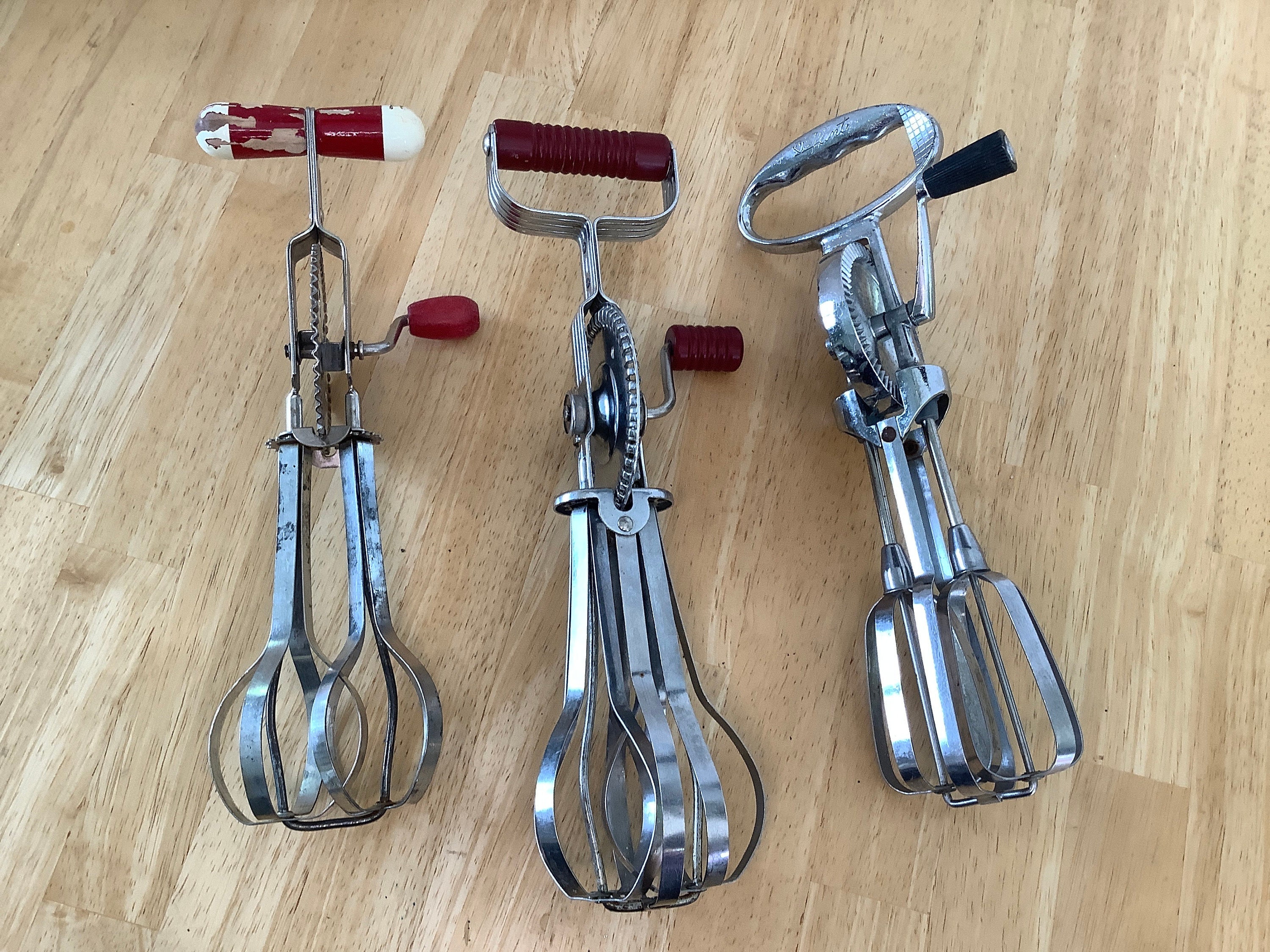 Assorted Vintage EKCO Egg Beaters ~ A&J and FLINT Brand