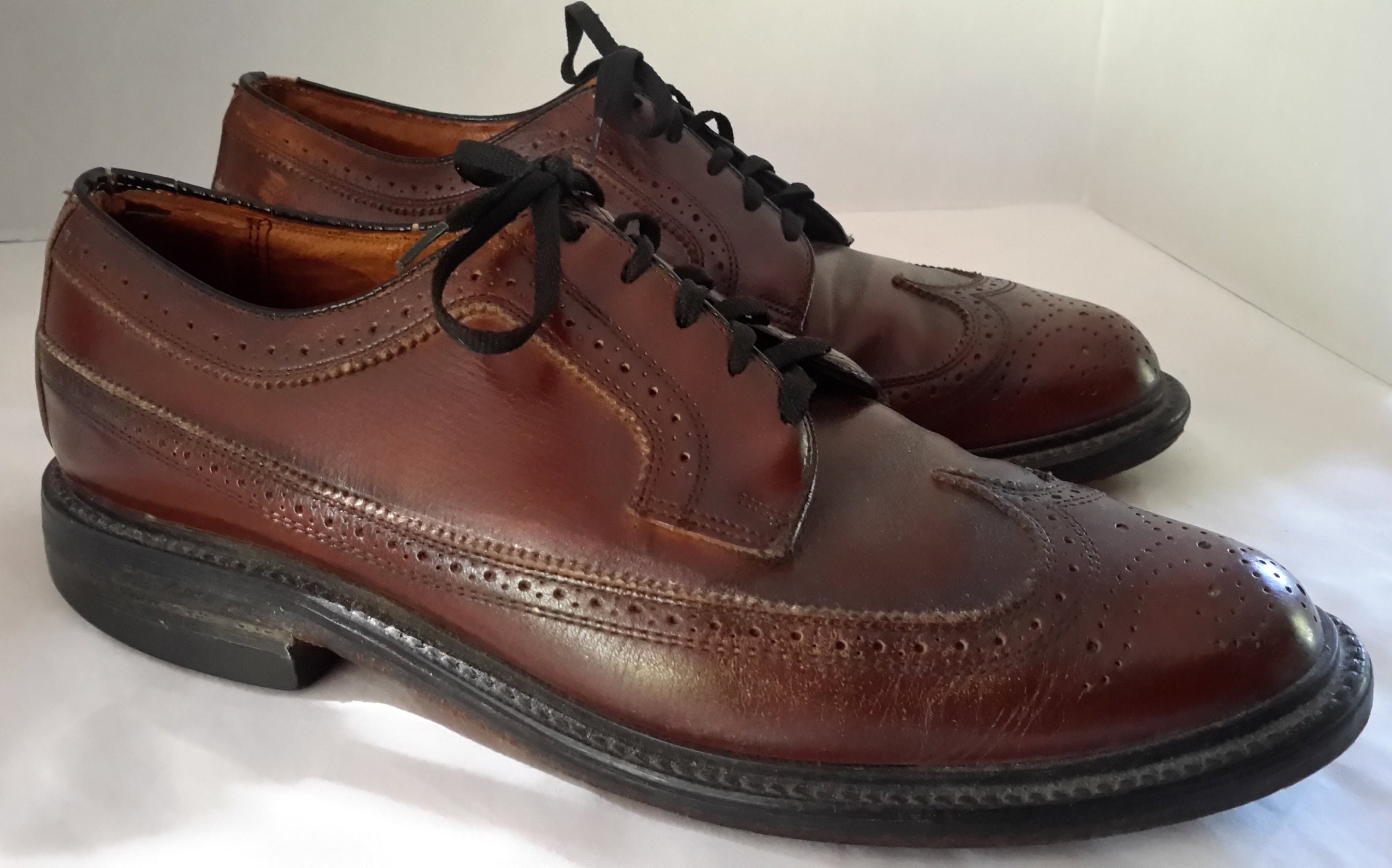 靴 REGAL IMPERIAL GRADE WING TIP SHOES Men 9.0US Regal Imperial Grade W105 Wingtip Dress Shoes | eBay
