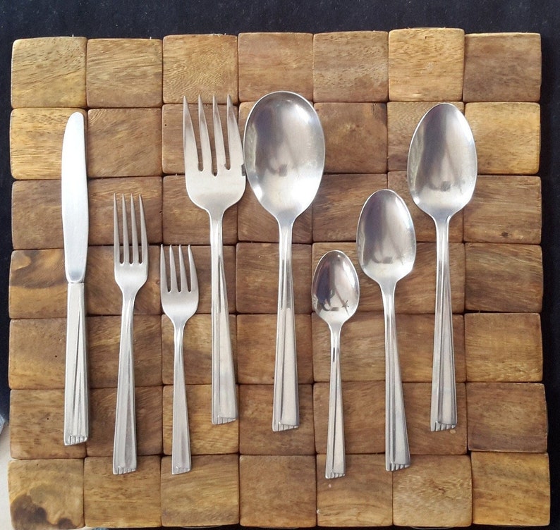 WM. Rogers Mfg. Co. Stainless Flatware INS72 Pattern Etsy