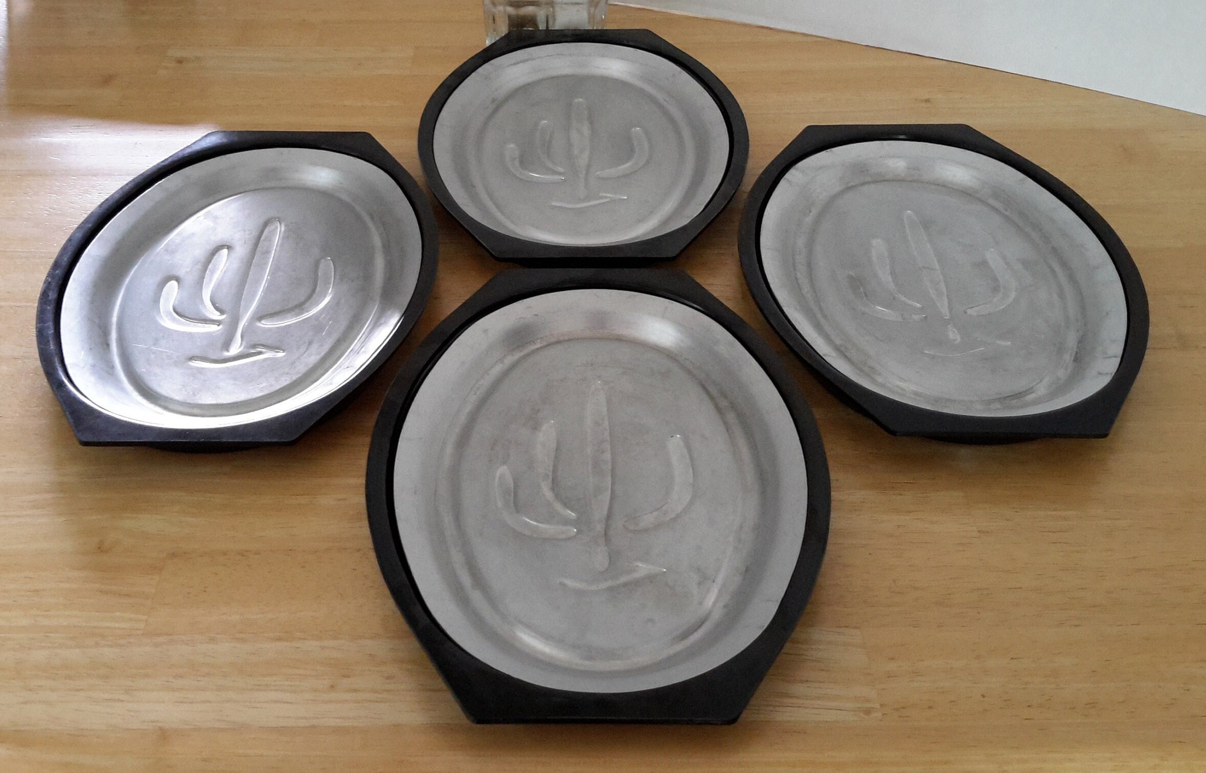 Vintage NORDIC WARE Steak Serving Plates Set of Four American Etsy