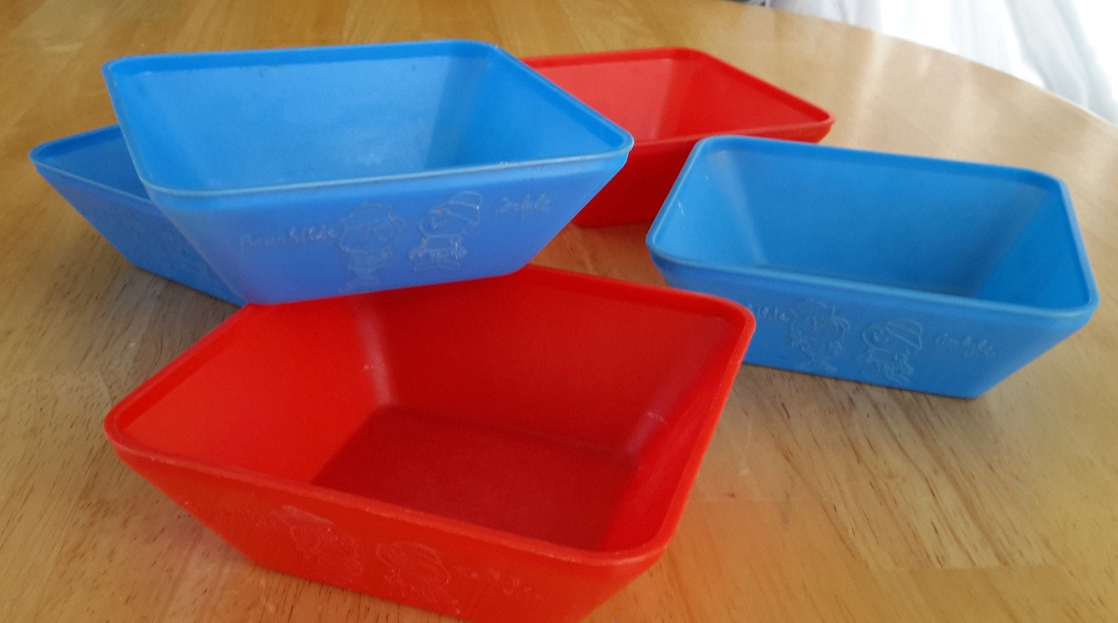 Vintage Capn Crunch Cereal Bowls. Five Bright Novelty Plastic Etsy
