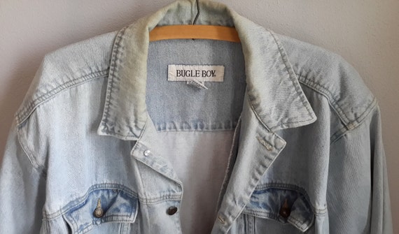 Vintage BUGLE BOY Men's Jean Jacket Size Medium F… - image 3