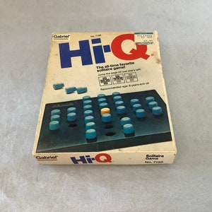 GABRIEL HI-Q Game ~ The All-Time Favorite Solitaire game! Jump The Pegs Until Just One Is Left