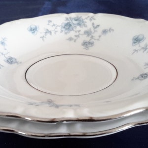 Johann Haviland Bavaria Germany Vintage Blue Garland China Small Cup Saucers