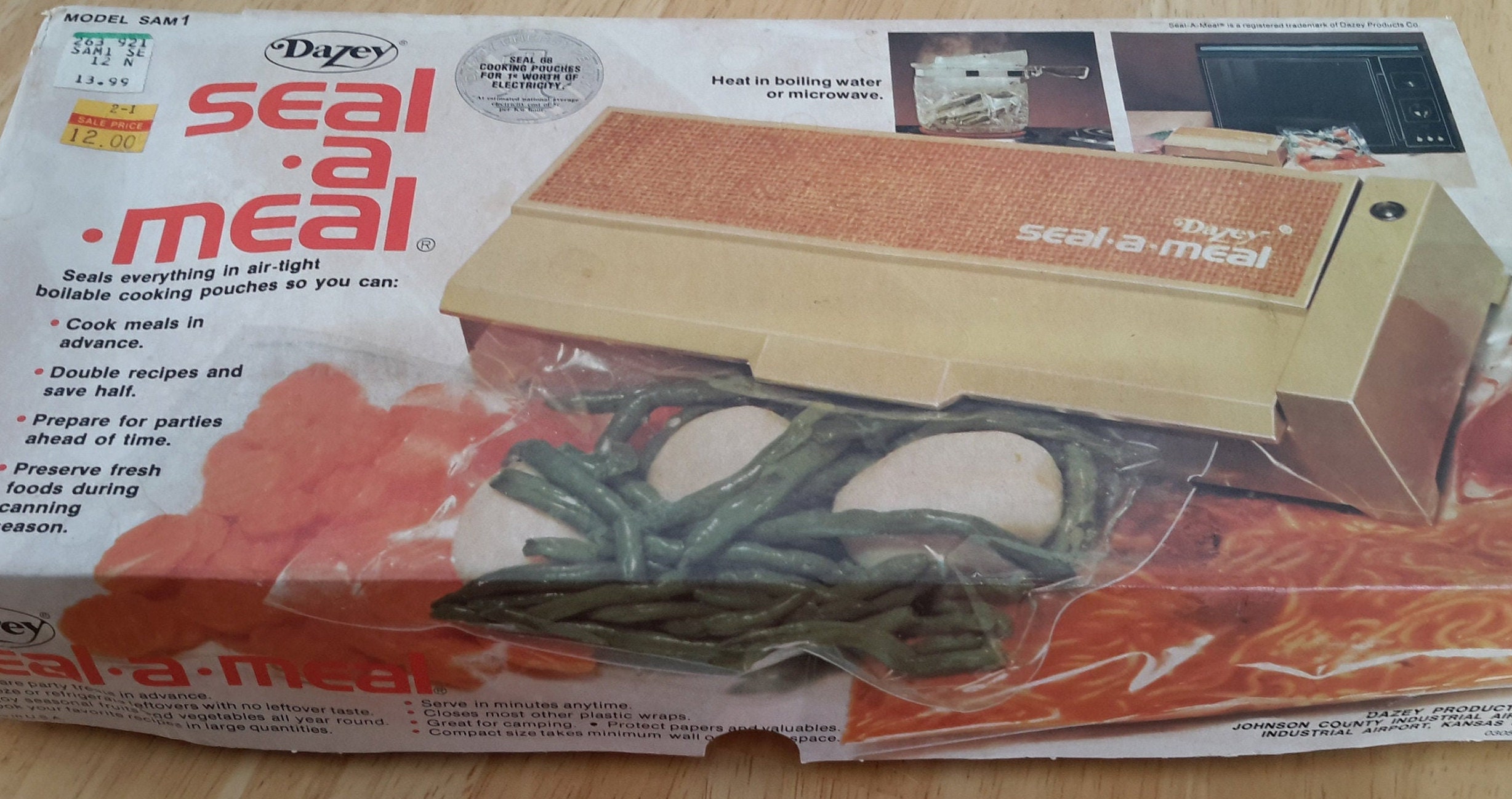Dazey Sealameal Vintage Sealer Preserve Food Vacuum Seal Dry Etsy