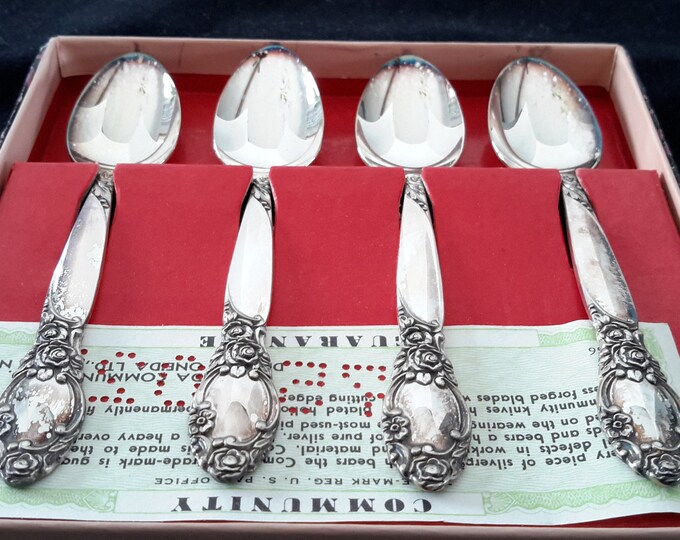 Oneida Heirloom Michelangelo Stainless Spoon Set of 6 Spoons 3 Soup Spoons 2 Teaspoons 1 Pierced