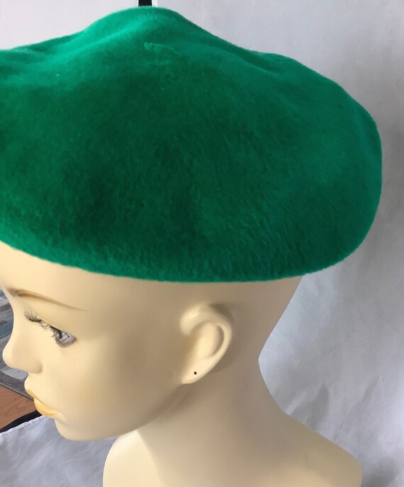 Green Beret Deluxe 100% Wool Imported Vintage Hea… - image 4