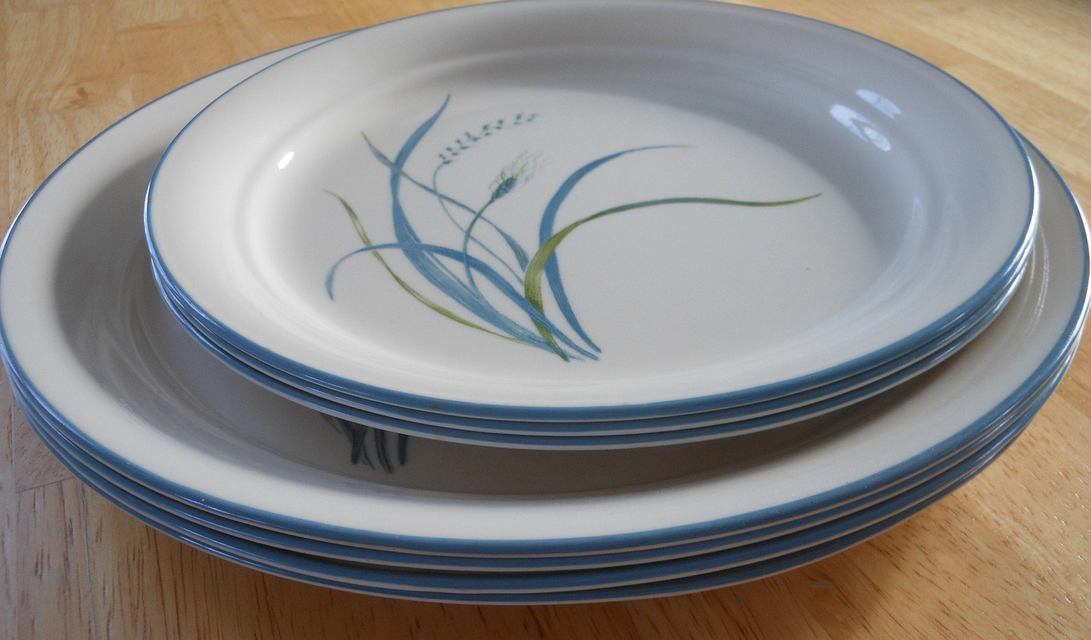 Vintage Corelle Coastal Breeze Dinner & Luncheon Plates Blue Etsy
