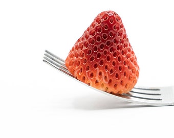 Items Similar To Strawberry Print Food Photography Red Kitchen