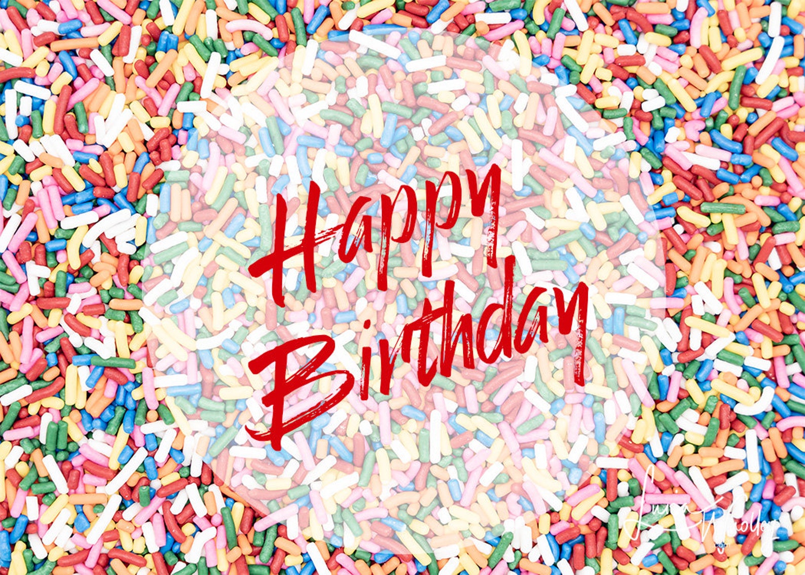 Happy Birthday Sprinkles DIGITAL Photo Etsy