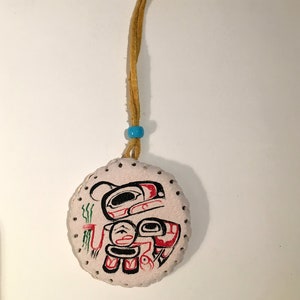 Authentic Hand Painted Drum Ornaments Native Made in Montana -  Hong  Kong
