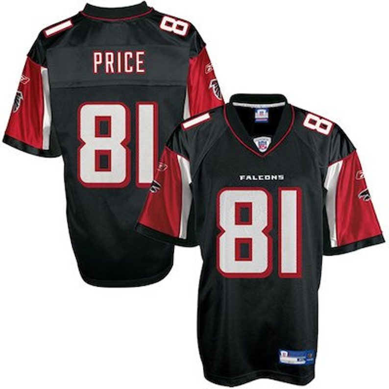 Atlanta Falcons Peerless Price #81 Black Vintage Throwback Jersey