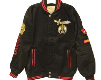 masonic letterman jacket
