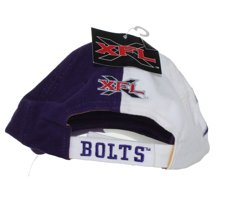 XFL Birmingham Thunderbolts Vintage Text and Logo on Two Etsy