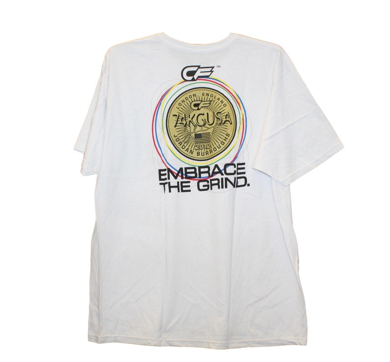 Got Gold England Screenprinted White Shirt Cage Fighter