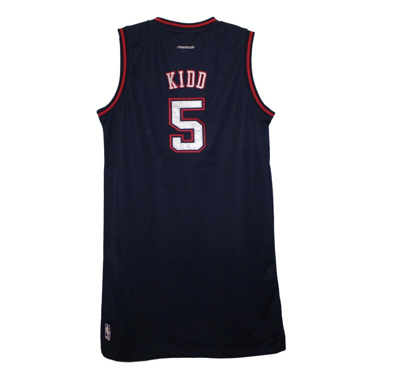 New Jersey Nets Jason Kidd 5 Navy Blue Throwback Jersey Etsy