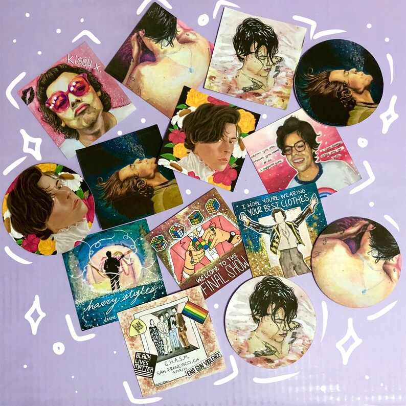 Harry Styles Stickers Etsy