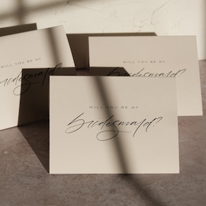 Conjunto de tarjetas de propuesta de dama de honor, ¿Serás mi tarjeta de dama de honor?, Propuesta de dama de honor, Caja de dama de honor, Boda elegante, Boda de guión moderno
