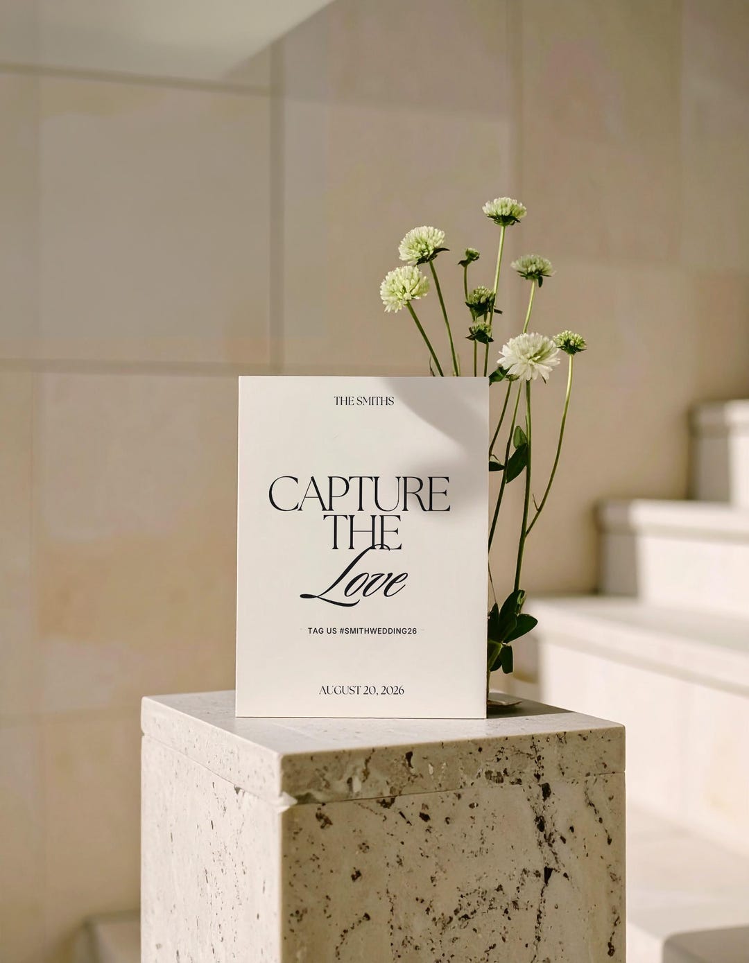Capture the Love Sign – Wedding Photobooth Template, Printable Canva ...