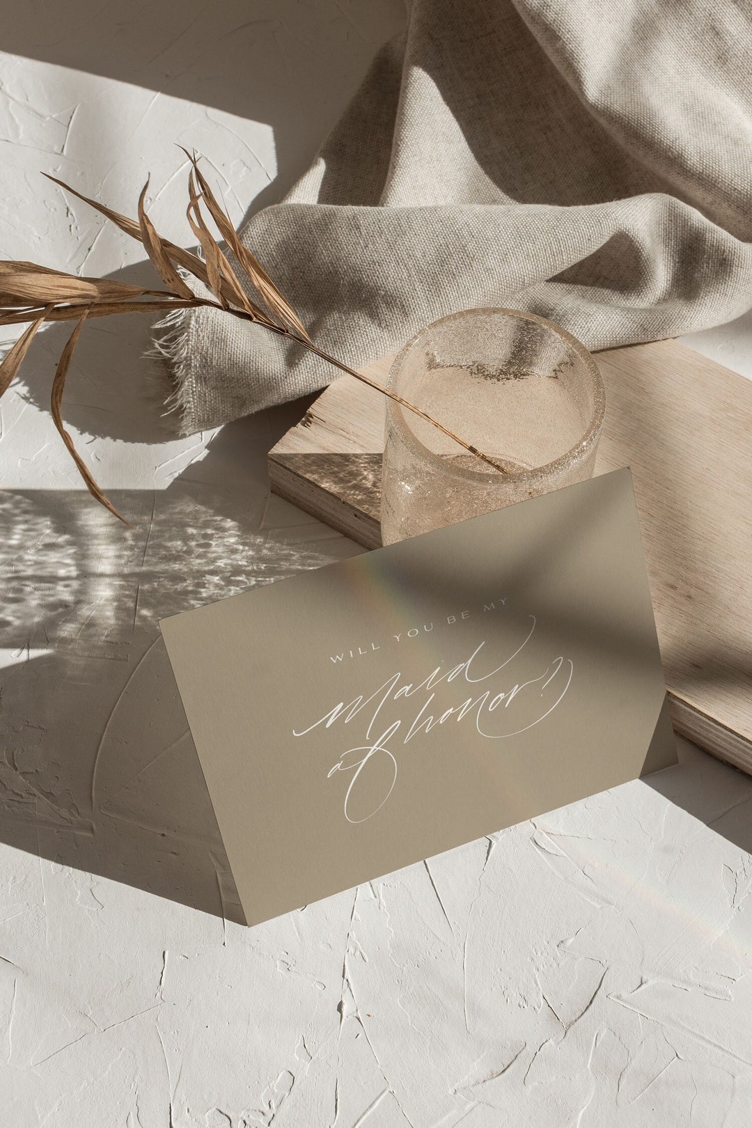 Maid of Honor Proposal Card, Will You Be My Maid of Honor Card, Maid of ...