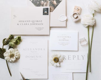 Editable Wedding Invitation Template: DIY Invite with RSVP (Canva)