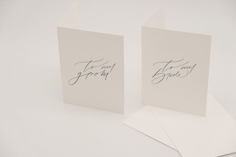 Cartes de vœux de mariage, À ma carte de marié, À ma carte de mariée, Carte de mariage minimale, Cadeau pour le couple, Cadeau de fiançailles, Souvenir de vœux de mariage image 5