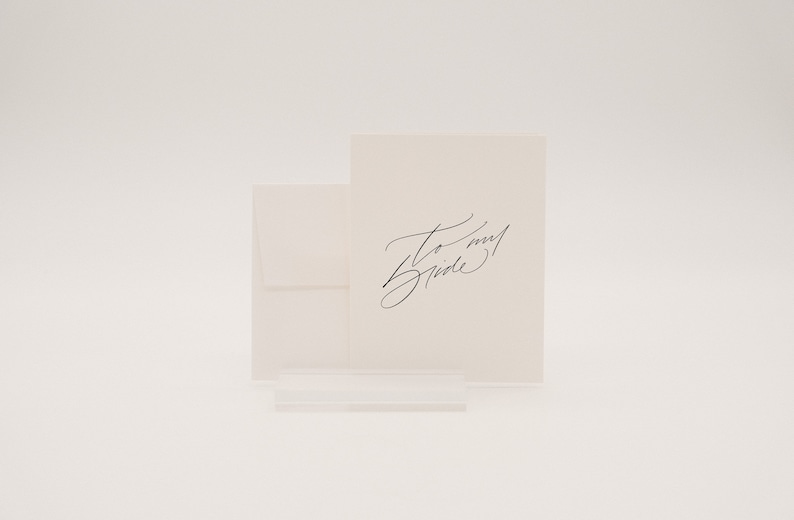 Cartes de vœux de mariage, À ma carte de marié, À ma carte de mariée, Carte de mariage minimale, Cadeau pour le couple, Cadeau de fiançailles, Souvenir de vœux de mariage image 7