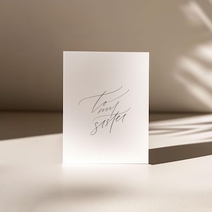 An meine Schwester, Hochzeitstag Karte, Sibling Card, Muttertagskarte, Neutral Hochzeitstag Dankeskarten