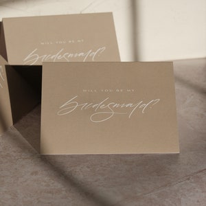 Conjunto de tarjetas de propuesta de dama de honor, ¿Serás mi tarjeta de dama de honor?, Propuesta de dama de honor, Caja de dama de honor, Boda elegante, Boda de guión moderno